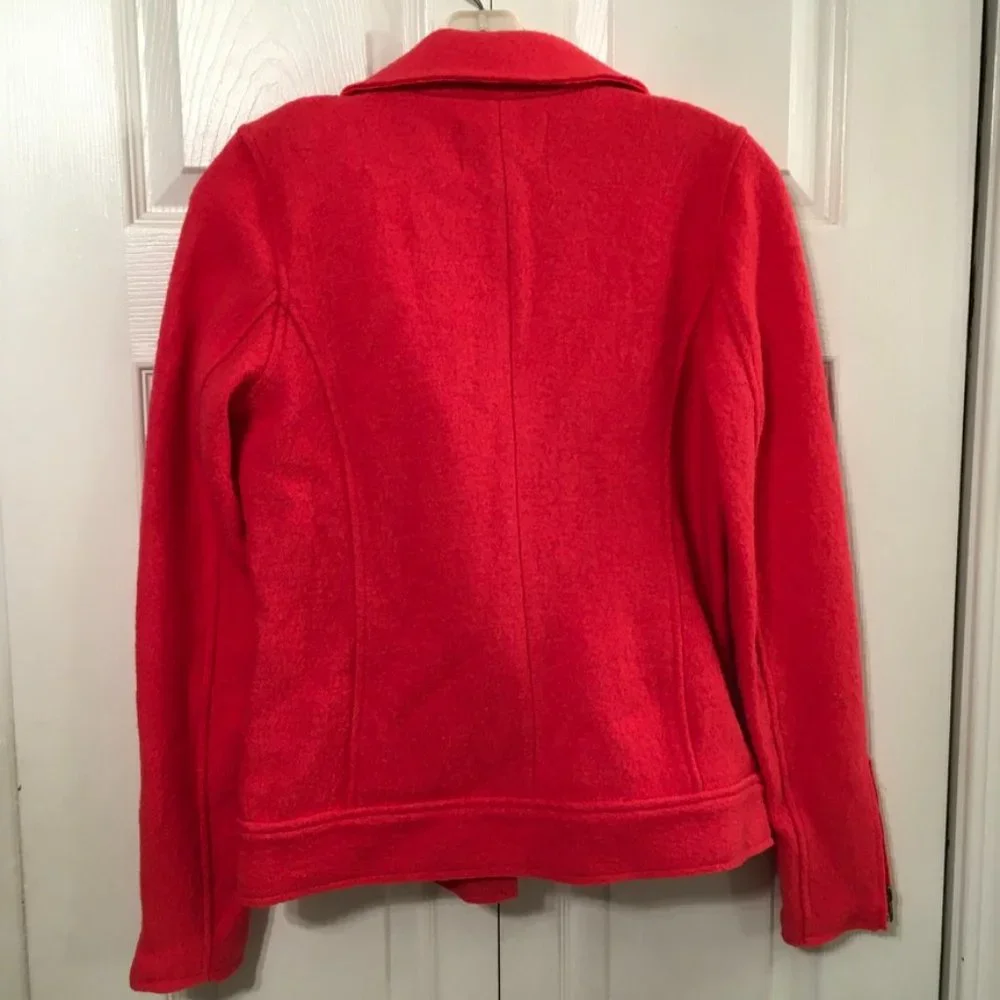 Tahari Wool Blend Moto Jacket Size Small - Picture 4 of 6